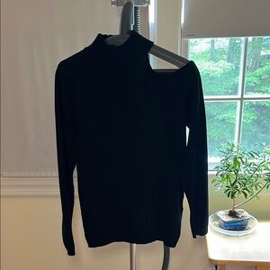 INC International Concepts Black Knit Top